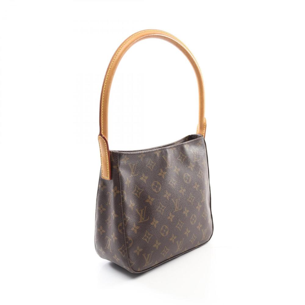 Louis Vuitton Leather Brown Shoulder Canvas Looping Bag Monogram